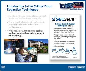 New SafeStart Home Course Screen Shot